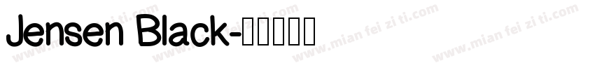 Jensen Black字体转换